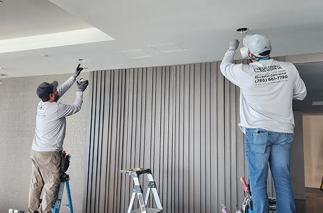 High-end remodeling electrical work